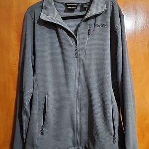 Marmot Mens Gray Full-Zip Fleece Jacket XL